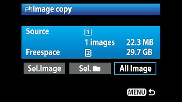 Copy files from card to card in your Canon camera
