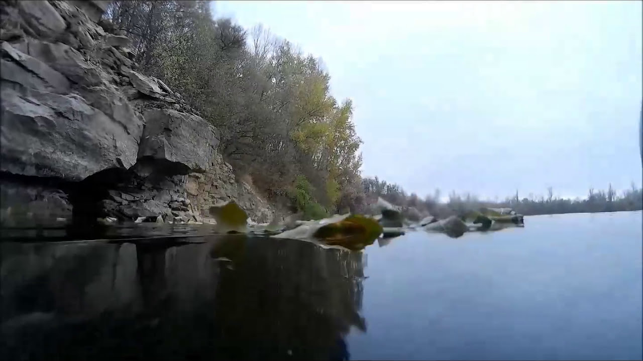 Листья на воде  Подводные сьемки   Autumn Leaves on the water