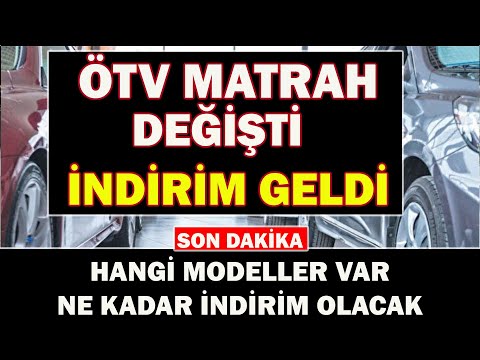 ÖTV MATRAH DEĞİŞTİ İNDİRİM GELDİ |HANGİ ARAÇLARI KAPSIYOR|NE KADAR İNDİRİM OLACAK