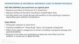PelletPATCH Comparative Analysis vs Cold Patch & Hot Mix