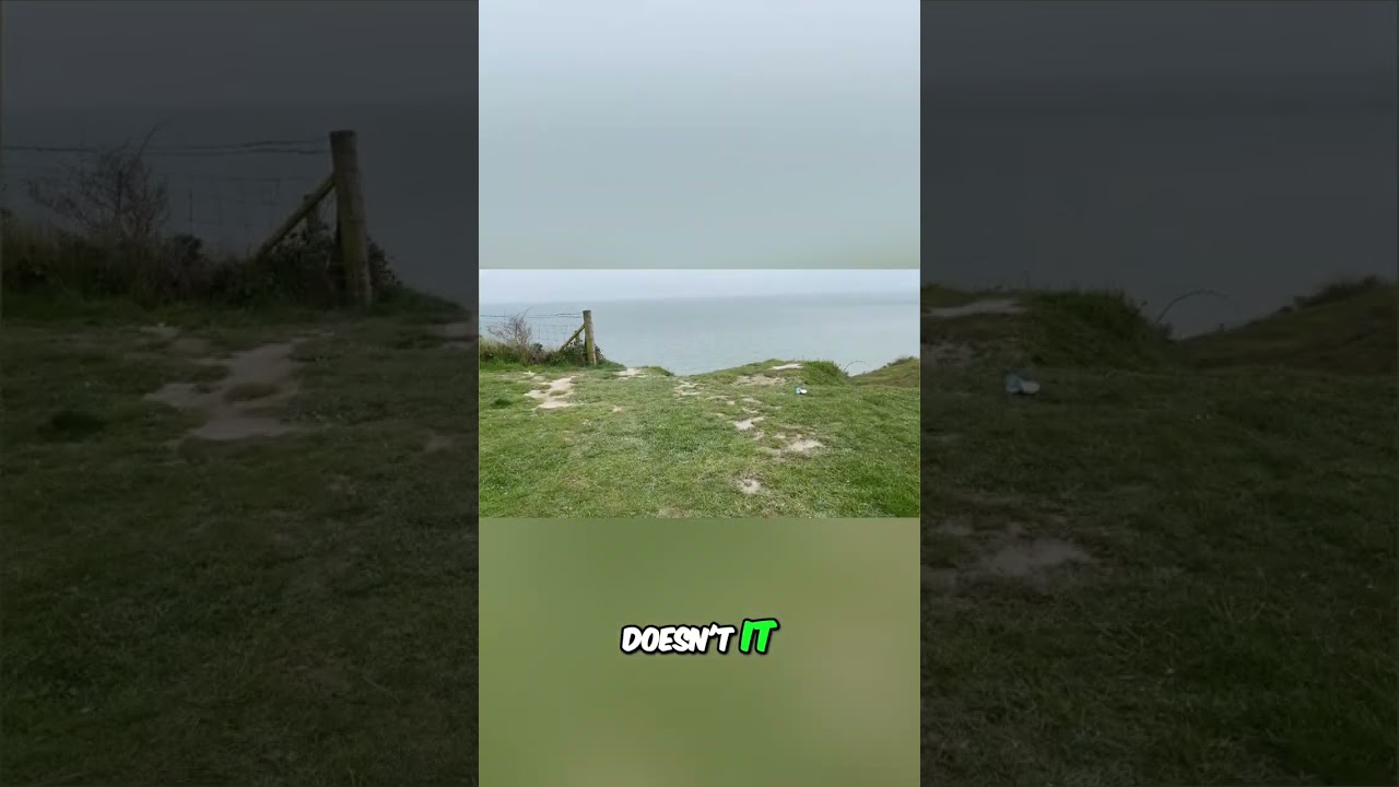 Coastal Hike: Folkestone Cliffs to Beach Path #shorts