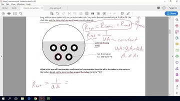 Heat Transfer Crash Course: Example exam problem: Finding U, the overall heat transfer coefficient