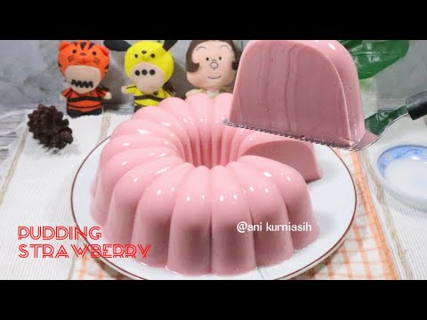Resep Puding Susu Nutrijell Strawberry