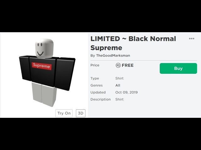 How To Get Black Supreme Shirt For Free In Roblox Not Clickbait 100 Free Youtube - supreme t shirt roblox black