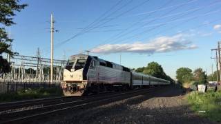 NJ Transit HD 60fps: Alstom PL42AC 4017 Leads Raritan Valley Line Train 5445 @ Polhemus Lane