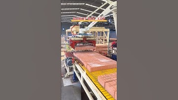 Robot bốc xếp gạch tự động thay thế nhân công lao động!   #robot #robotbocxep #robotbocgach