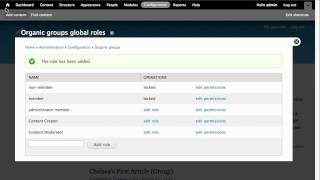 OG: Part 7 Customize Organic Groups Global Roles