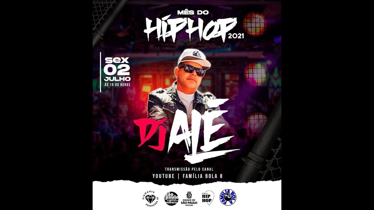 DJ ALE LIVE INTERATIVA MÊS DO HIP HOP 2021 YouTube