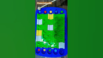 Building Blocks Marble Run Logic Game ASMR @RobelsCreation1  #shorts