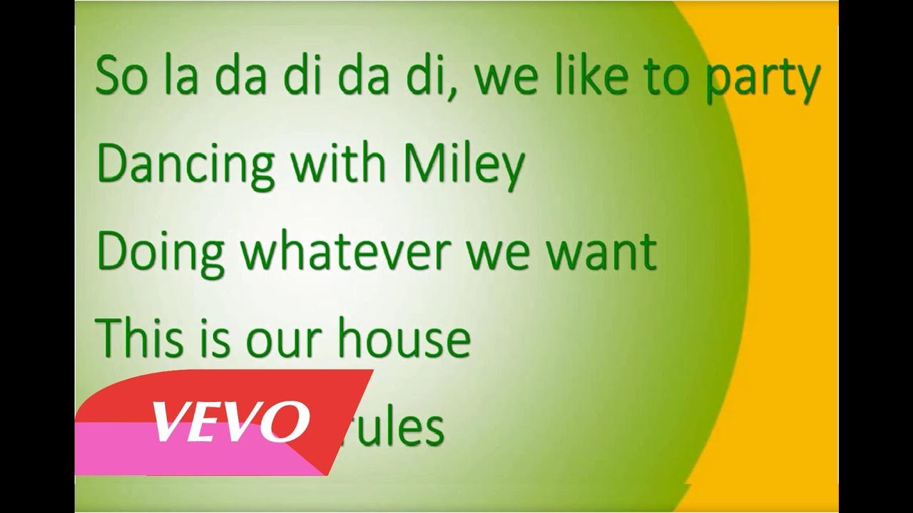 Miley Cyrus We Can t Stop Lyrics Instrument YouTube Miley cyrus we can t stop lyrics instrument youtube