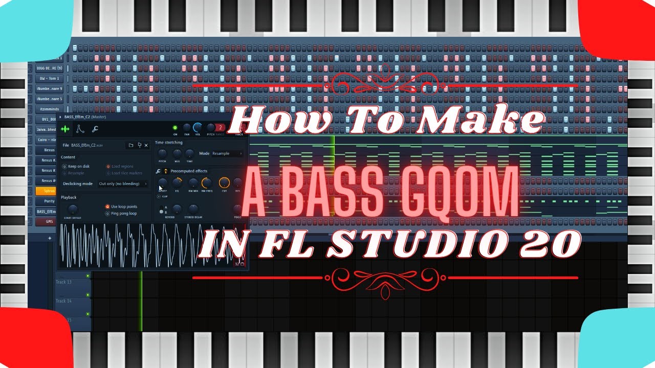 How To Make A Bass Gqom Beat In FL Studio 20 - YouTube
