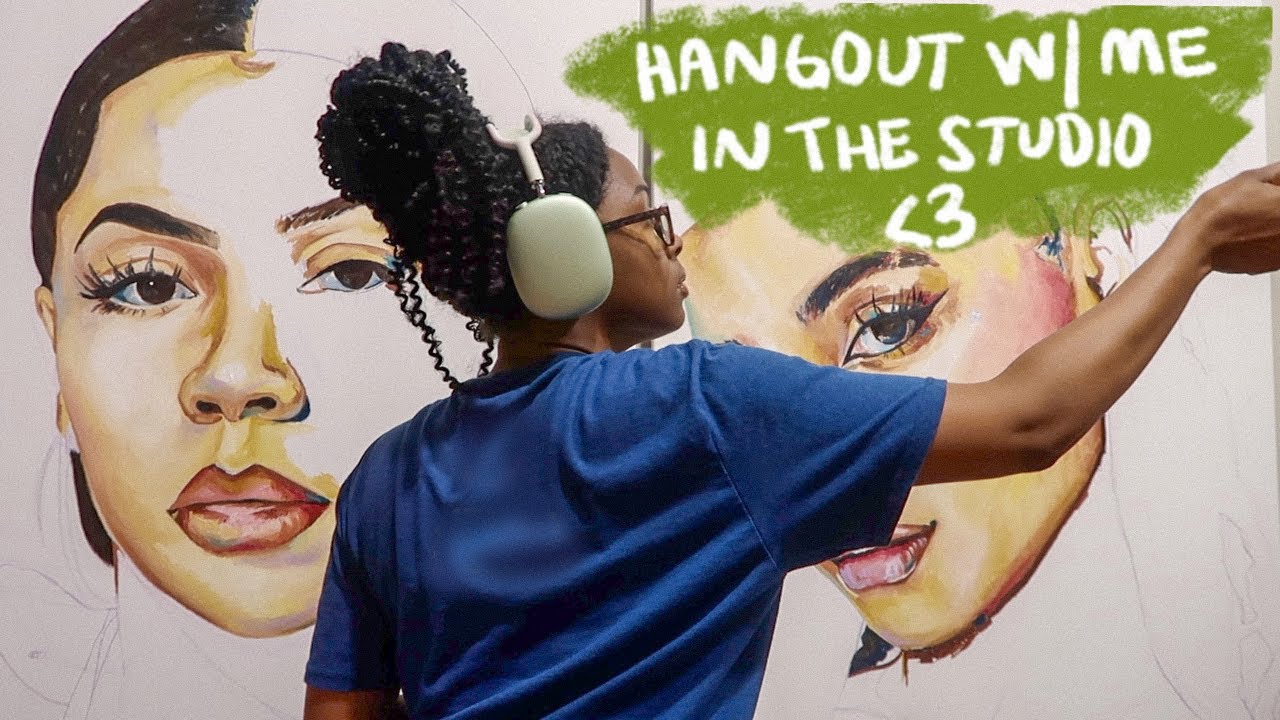 Week in my life as an artist | paint with me and celebrate 10k subs ...