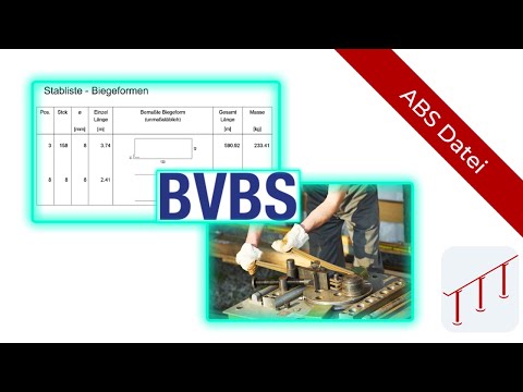 ALLPLAN - ABS Datei erzeugen - Biegemaschine - BVBS