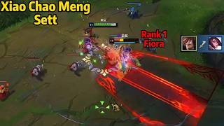 Xiao Chao Meng Sett Vs Rank 1 Fiora On The Super Server