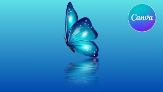 Water Reflection Effect in Canva - Easy Mirror  Image Tutorial!