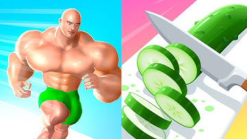 Muscle Rush Vs Perfect Slices All Levels Mobile Walkthrough Gameplay Trailers Update Pikaok34