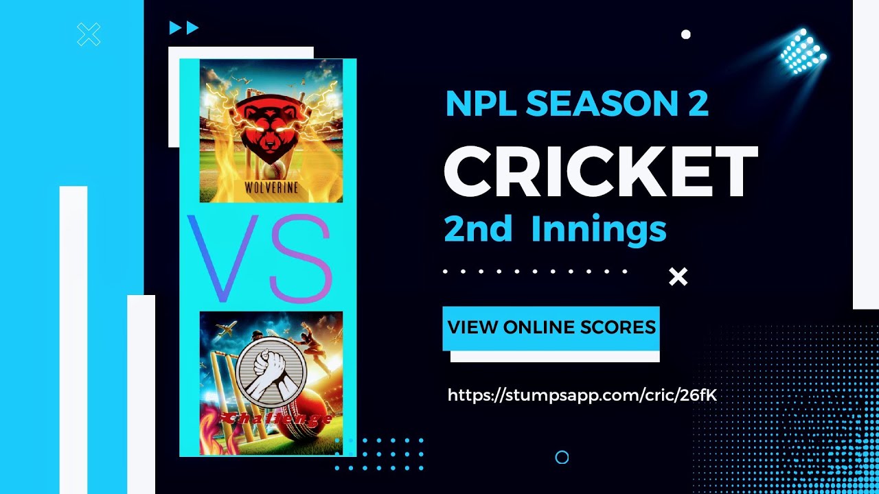 Match 1st Season 2  \2nd Innings / The 8 Challangers vs The Wolverines