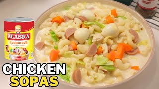 Pinoy Sopas Recipe Filipino Chicken Macaroni Sopas