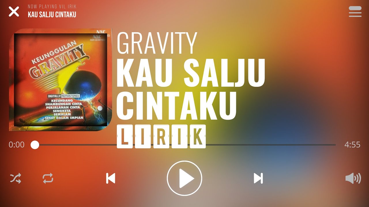 Gravity - Kau Salju Cintaku [Lirik]