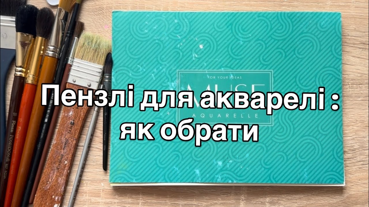 Як обрати| Пензлі для акварелі: синтетика, білка, поні, коза #малюєморазом 