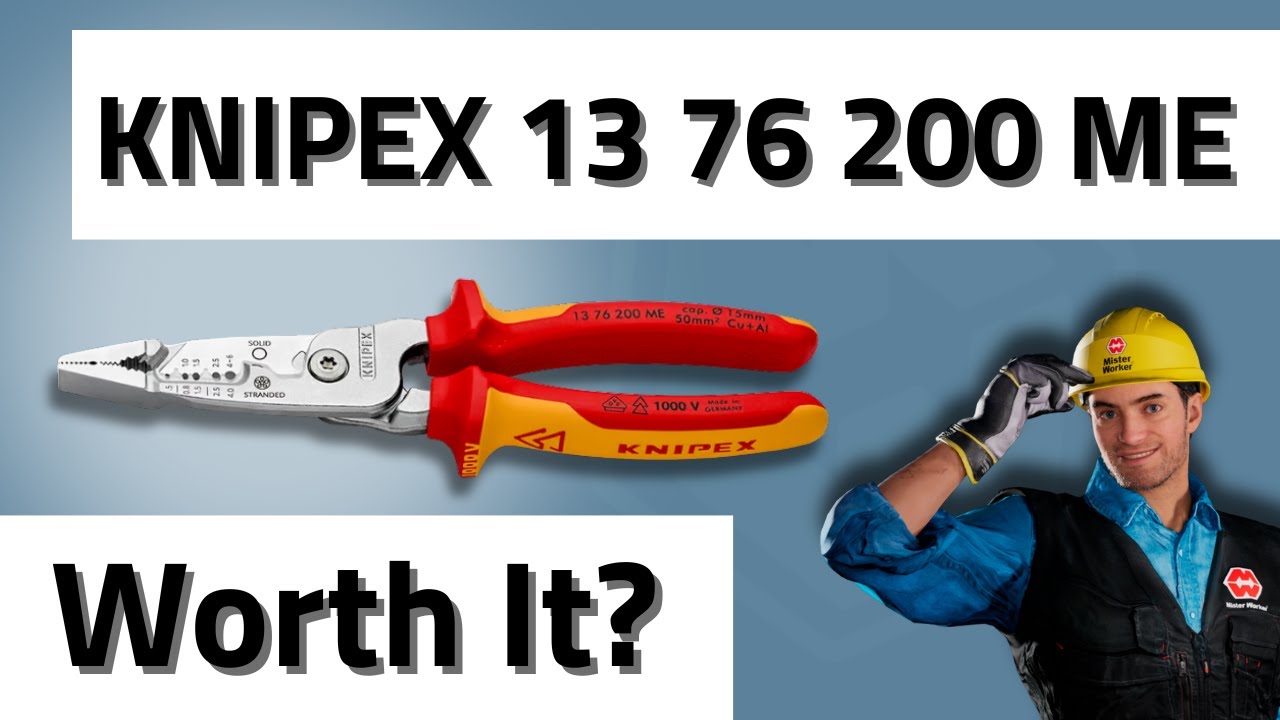 KNIPEX 13 76 200 ME Multifunctional electrician's wire pliers