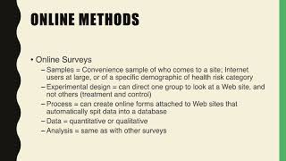 Outcome Evaluation