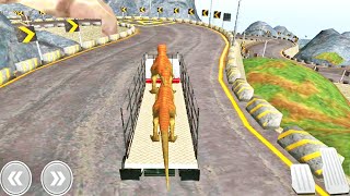 Angry Dino Zoo Transport : Animal Transport Truck | Truck 3D Driving | Dino Truck Racing Games screenshot 3