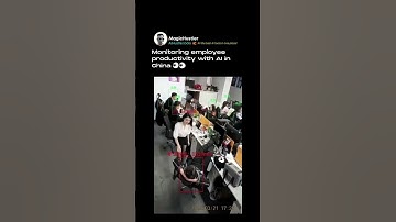 Monitoring employee productivity with AI in China #shorts