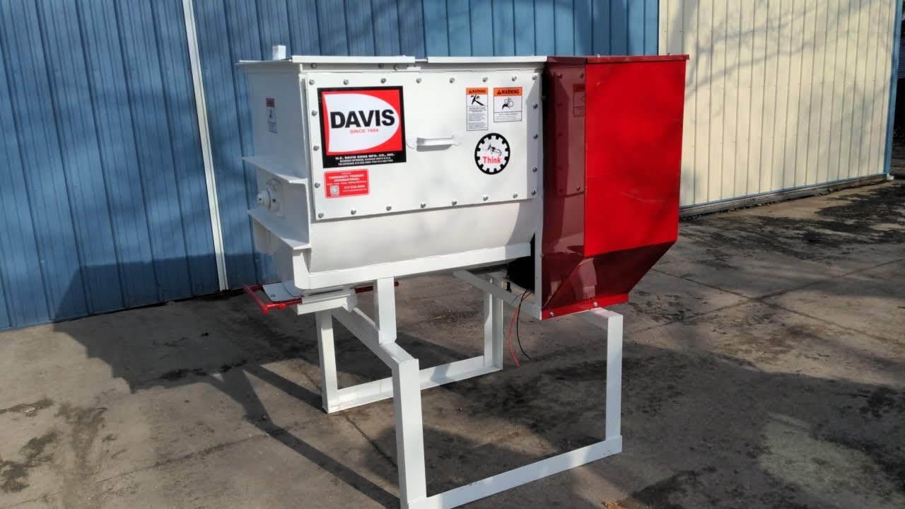 Смеситель семян, подкормки, почвы и покровных культур Davis 750 фунтов