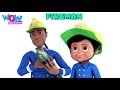 Fire Man Song by Vir: The Robot Boy | Fireman Nursery Rhymes for Children and Kids