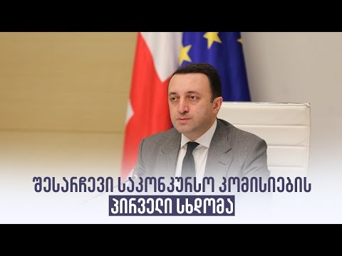 შესარჩევი საკონკურსო კომისიების პირველი სხდომა