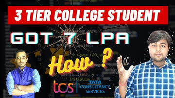 🔥3 Tier College Student got 7 LPA ?  TCS Digital  | HINDI