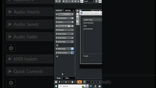 Track Inspector Settings Dialog | Cubase pro tips