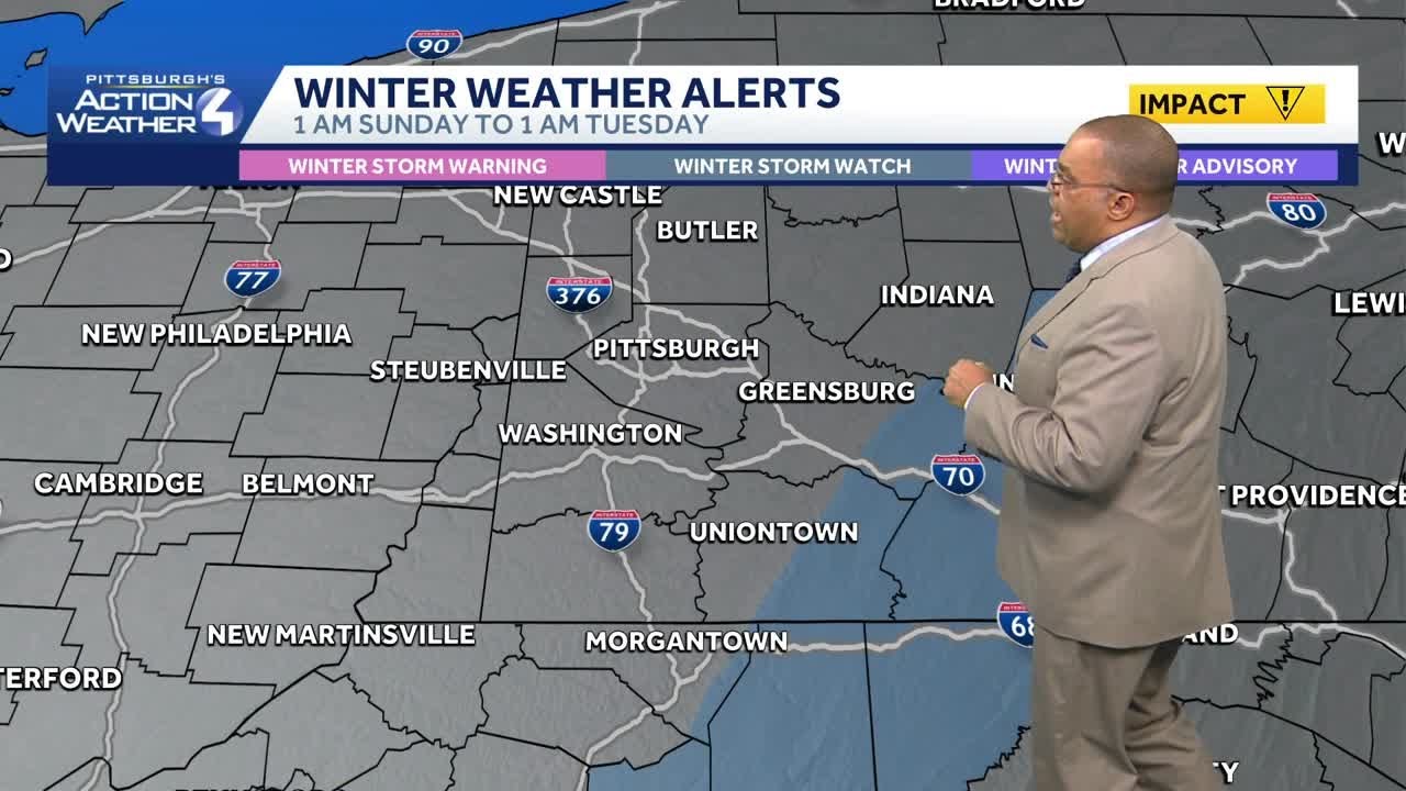 February 20 Forecast: Impact Day Sunday for snow showers in Western PA ...