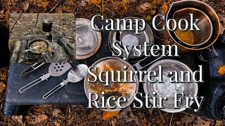 Camp Cook System and Stir Fry Squirrel Hunting Camp Vlog 5