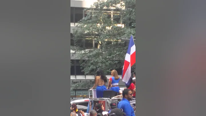 rocio santana at the Dominican Parade in NYC