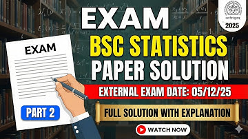 MSU FY B.Com Sem 1 BSC Statistics Paper Solution (05/12/2025) - Part 2