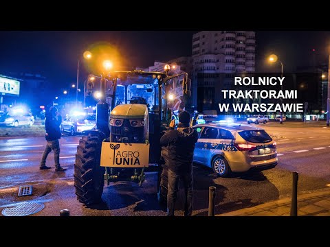 Protest rolników traktorami w Warszawie!