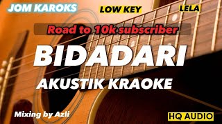 Bidadari - Lela ( AKUSTIK KARAOKE | LOW KEY )