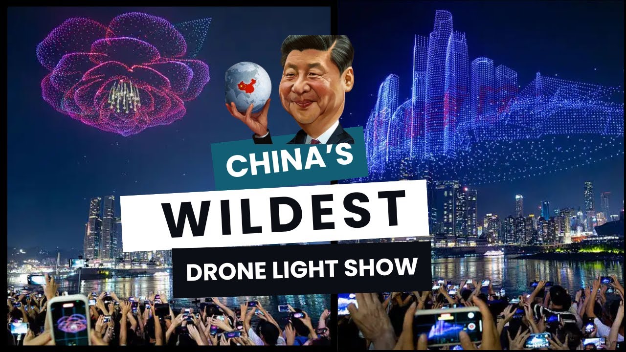 "Mesmerizing NIGHT SKY: China’s MOST INSANE Drone Light Show Revealed!"