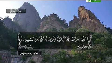 تلاوةمباركة من سورة النمل من الا ية 89 الي نهاية السورة بصوت الشيخ حمدي الزامل