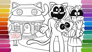 CATNAP BUYS HIS FIRST HOUSE Coloring Pages / How to Color Smiling Critters