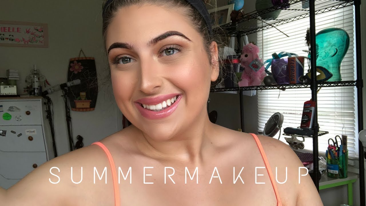 EASY GLOWY SUMMER MAKEUP TUTORIAL - YouTube