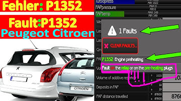 P1352 Glowplugs engine Fault Peugeot Citroen Renault HDI : Fehler: relay relé