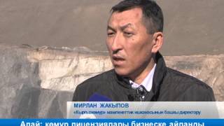 Алай: көмүр лицензиялары бизнеске айланды Алай: көмүр лицензиялары бизнеске айланды