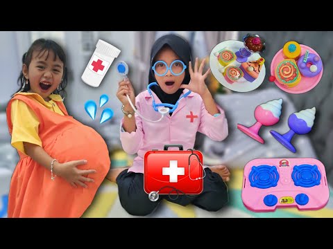 Masak Masakan, Dokter Dokteran Ambulance Drama Parodi Squid Game Sakit Perut 💞 Mainan Anak Perempuan