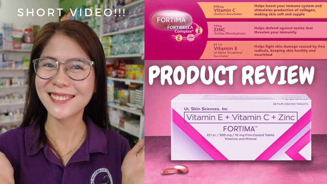 FORTIMA (VITAMIN E , VIT. C & ZINC) YouTube