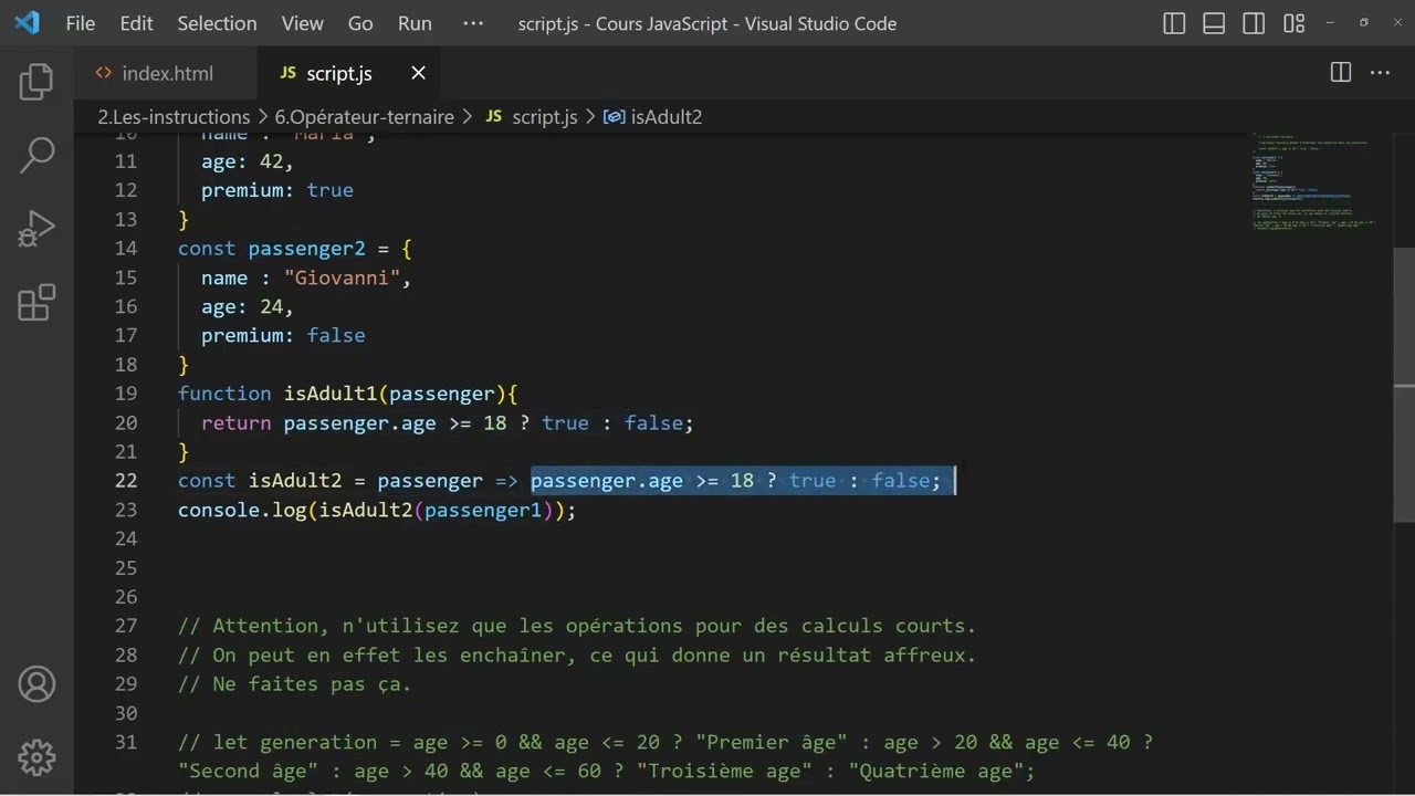 28 Lopération ternaire