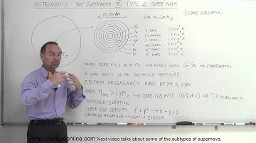 Astronomy: The Supernova (8 of 10) What is a Type 2 Supernova Explosion?