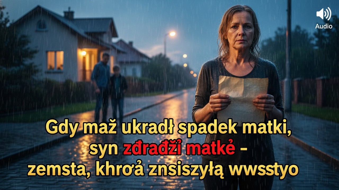 Zdrada męża, który ukradł spadek po matce i obrócił syna przeciwko niej, doprowadziła do zemsty,...